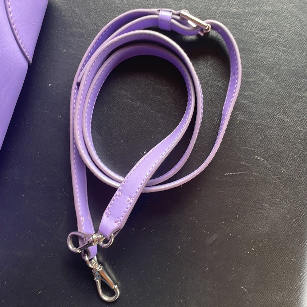 Ralph Lauren LILAC Leather Tiffin bag - Picture 16 of 16